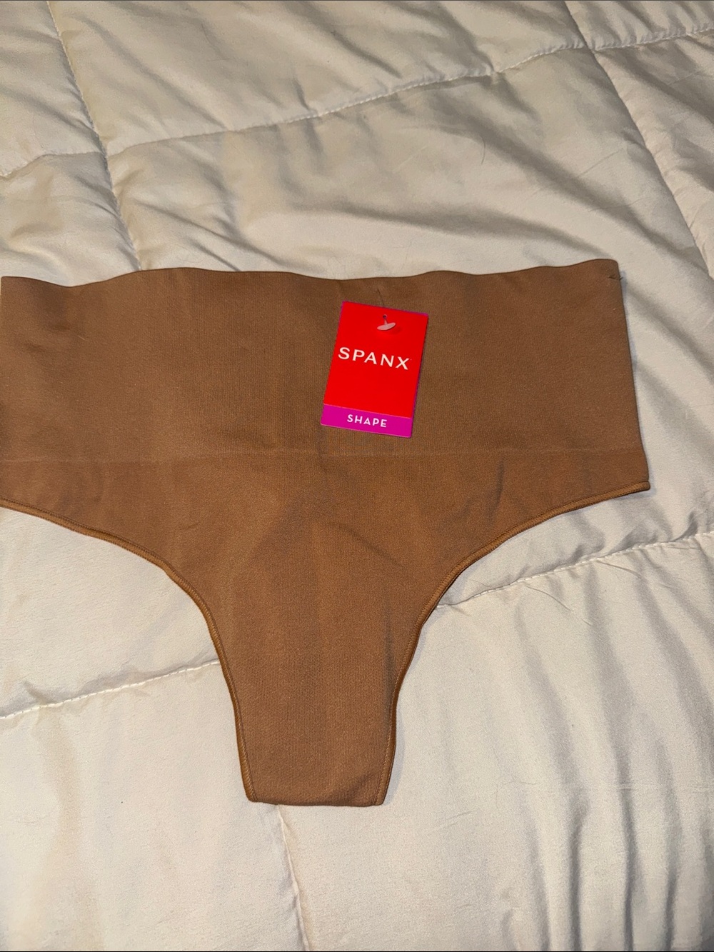 SPANX High-Waist Shaper thong - tan XL NWT